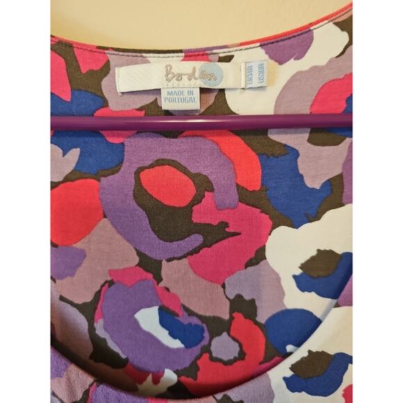 Boden Floral Short-Sleeve Dress Size 10 R Multi-Color - Picture 2 of 8